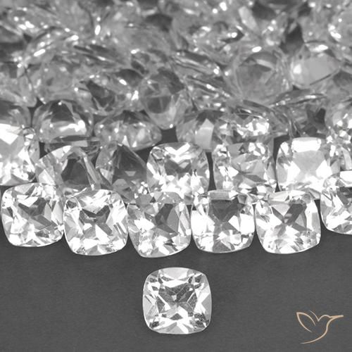Topaze Blanc naturelle Coussin, 0.47 ct, VVS-VS