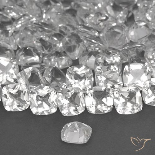 Topaze Blanc naturelle Coussin, 0.47 ct, VVS-VS
