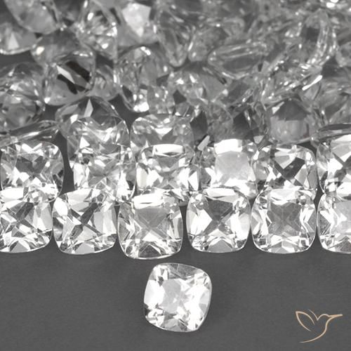 Topaze Blanc naturelle Coussin, 0.49 ct, VVS-VS