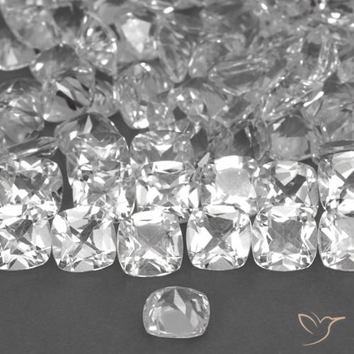 Topaze Blanc naturelle Coussin, 0.49 ct, VVS-VS