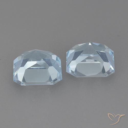 Shop natural 5.97ct Bleu ciel Topaze gems, Octogone / coupe Émeraude, from Cambodge at GemSelect. In stock, global shipping!