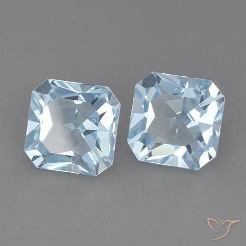 Shop natural 6.06ct Bleu Suisse Topaze gems, Octogone / coupe Émeraude, from Cambodge at GemSelect. In stock, global shipping!