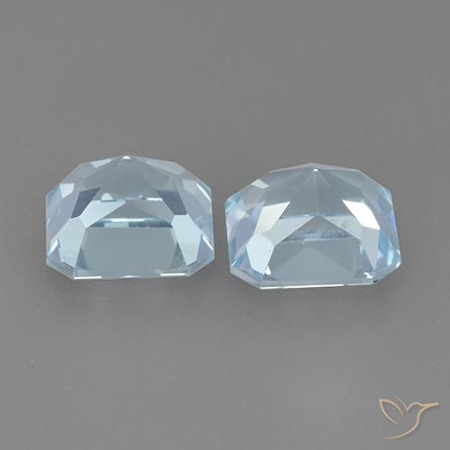Shop natural 6.06ct Bleu Suisse Topaze gems, Octogone / coupe Émeraude, from Cambodge at GemSelect. In stock, global shipping!