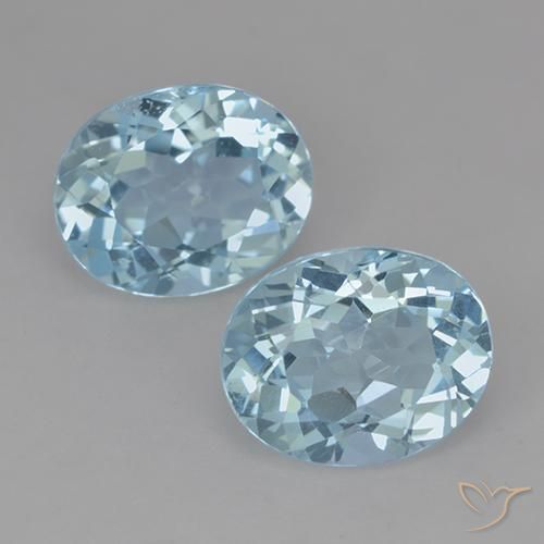 6.84ctw Naturel Bleu ciel Topaze, ovale, VVS-VS