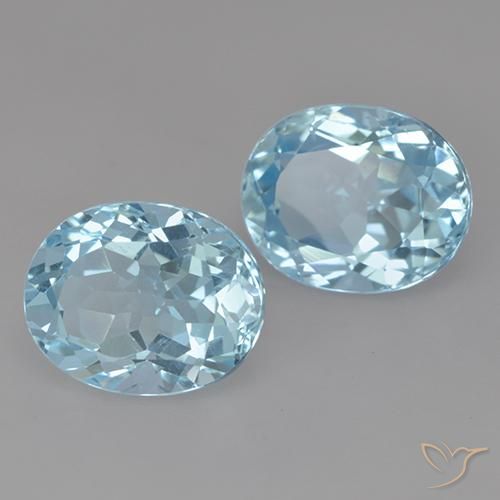 Shop natural 6.89ct Bleu ciel Topaze gems, ovale, from Brésil at GemSelect. In stock, global shipping!
