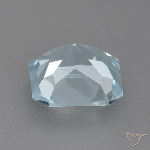 Topaze Bleu ciel naturelle Octogone / coupe Émeraude, 2.78 ct, VVS-VS