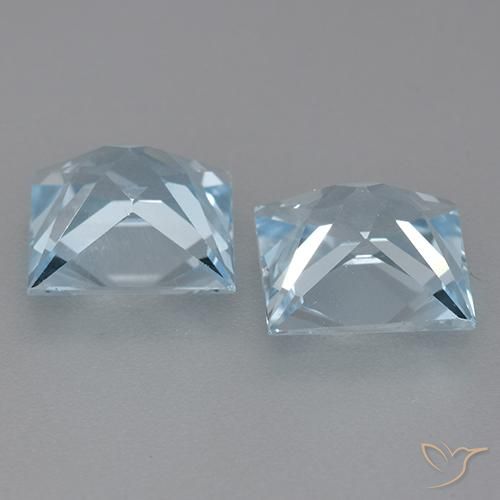 Shop natural 6.22ct Bleu ciel Topaze gems, Carré, from Brésil at GemSelect. In stock, global shipping!