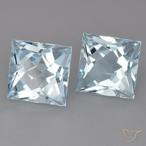 Shop natural 6.20ct Bleu ciel Topaze gems, Carré, from Brésil at GemSelect. In stock, global shipping!