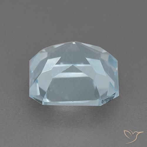 Topaze Bleu ciel naturelle Octogone / coupe Émeraude, 2.87 ct, VVS