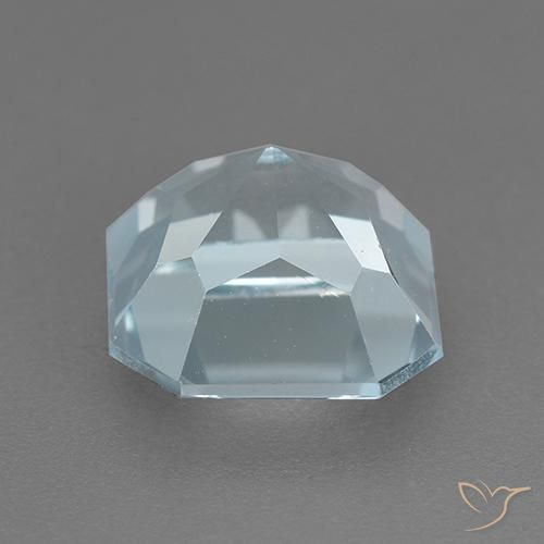 Topaze Bleu ciel naturelle Octogone / coupe Émeraude, 3.14 ct, VVS