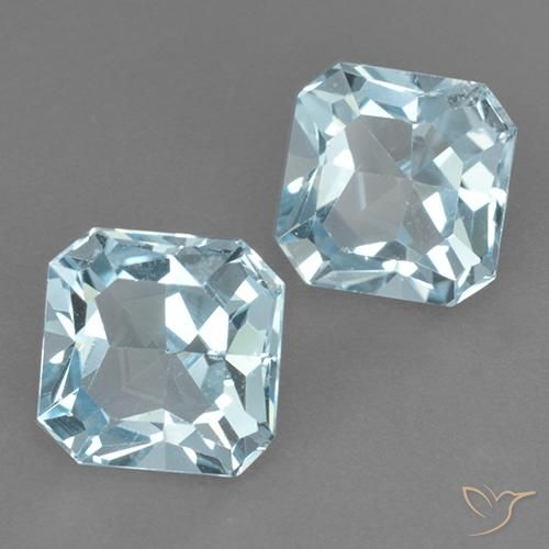 Shop natural 6.29ct Bleu ciel Topaze gems, Octogone / coupe Émeraude, from Brésil at GemSelect. In stock, global shipping!