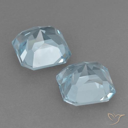 Shop natural 6.29ct Bleu ciel Topaze gems, Octogone / coupe Émeraude, from Brésil at GemSelect. In stock, global shipping!