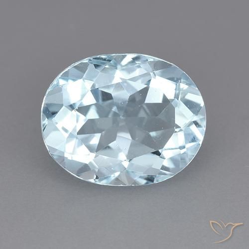 3.65ct Naturel Bleu ciel Topaze, ovale, VVS