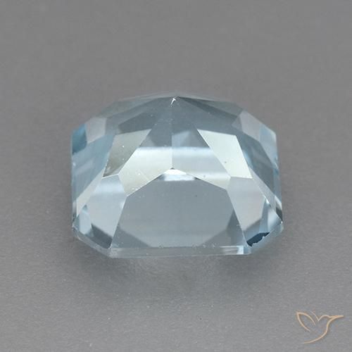 Topaze Bleu ciel naturelle Octogone / coupe Émeraude, 3.02 ct, VVS