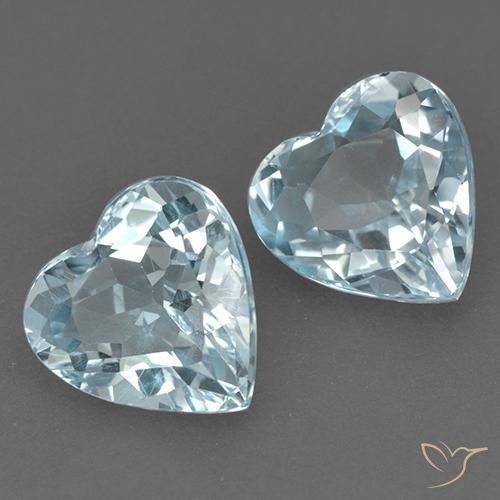 Shop natural 8.85ct Bleu ciel Topaze gems, Cœur, from Cambodge at GemSelect. In stock, global shipping!