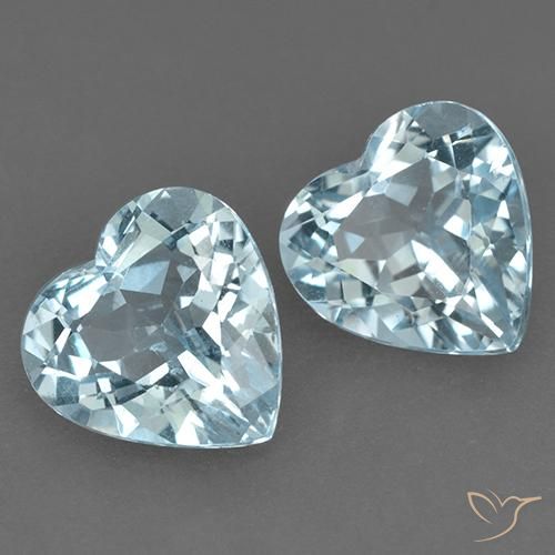 Shop natural 8.26ct Bleu ciel Topaze gems, Cœur, from Cambodge at GemSelect. In stock, global shipping!