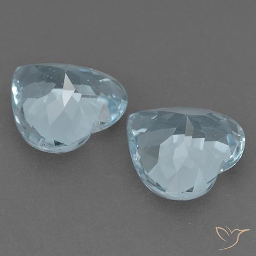 Shop natural 8.26ct Bleu ciel Topaze gems, Cœur, from Cambodge at GemSelect. In stock, global shipping!