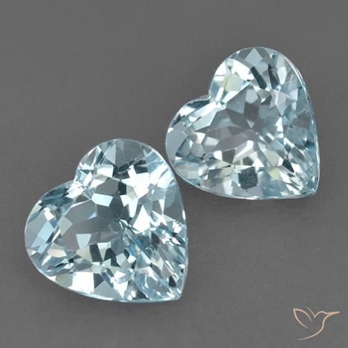 Shop natural 8.04ct Bleu ciel Topaze gems, Cœur, from Cambodge at GemSelect. In stock, global shipping!