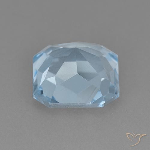 Topaze Bleu ciel naturelle Octogone / coupe Émeraude, 2.73 ct, VVS