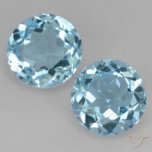 4.63ctw Naturel Bleu ciel Topaze, Tour, VS
