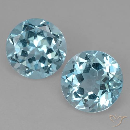 4.51ctw Naturel Bleu ciel Topaze, Tour, VS