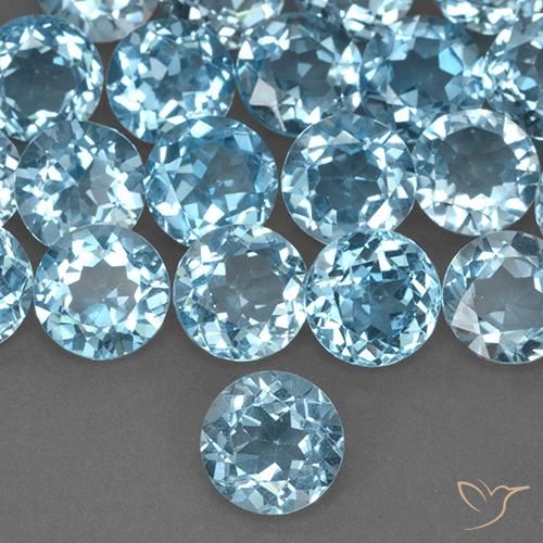 2.38ct Naturel Bleu ciel Topaze, Tour, VS