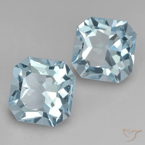 Shop natural 8.78ct Bleu ciel Topaze gems, Octogone / coupe Émeraude, from Brésil at GemSelect. In stock, global shipping!
