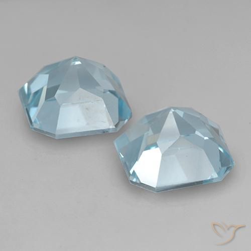 Shop natural 8.78ct Bleu ciel Topaze gems, Octogone / coupe Émeraude, from Brésil at GemSelect. In stock, global shipping!