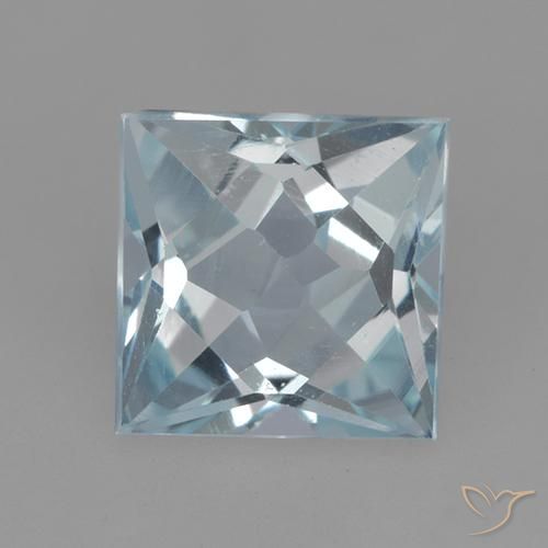 2.01ct Naturel Bleu ciel Topaze, Carré, VVS-VS