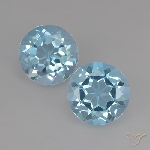 4.75ctw Naturel Bleu ciel Topaze, Tour, VS