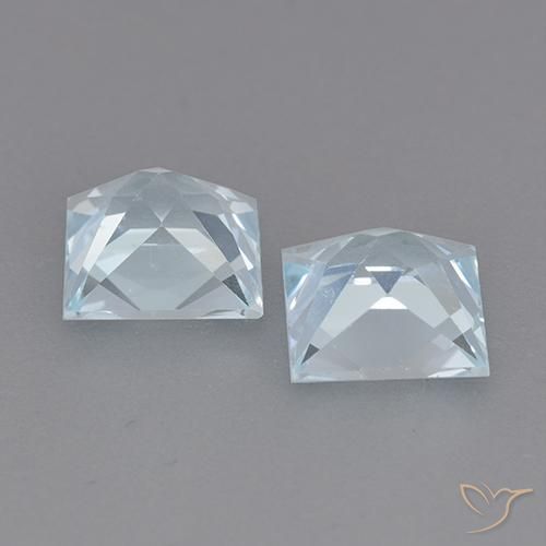 Shop natural 4.18ct Bleu ciel Topaze gems, Carré, from Brésil at GemSelect. In stock, global shipping!
