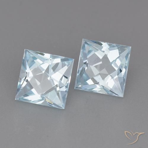 Shop natural 3.98ct Bleu ciel Topaze gems, Carré, from Brésil at GemSelect. In stock, global shipping!