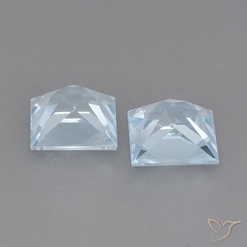 Shop natural 3.98ct Bleu ciel Topaze gems, Carré, from Brésil at GemSelect. In stock, global shipping!