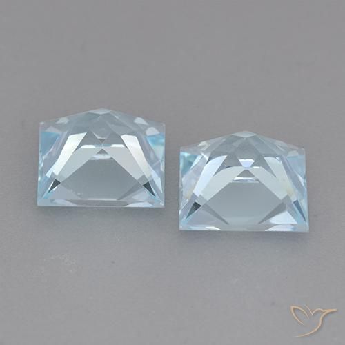 Shop natural 4.31ct Bleu ciel Topaze gems, Carré, from Brésil at GemSelect. In stock, global shipping!