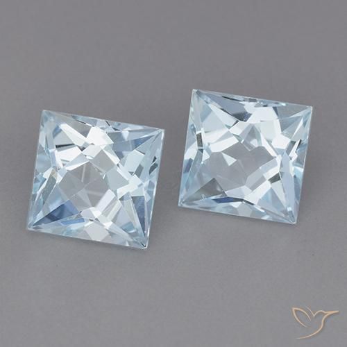 Shop natural 4.06ct Bleu ciel Topaze gems, Carré, from Brésil at GemSelect. In stock, global shipping!