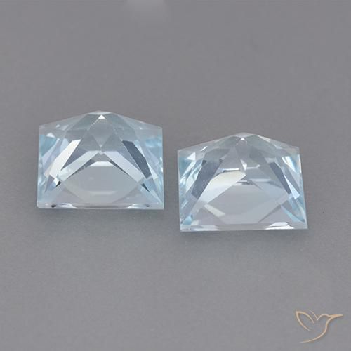 Shop natural 4.06ct Bleu ciel Topaze gems, Carré, from Brésil at GemSelect. In stock, global shipping!