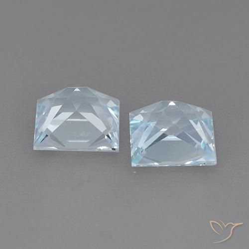 Shop natural 4.16ct Bleu ciel Topaze gems, Carré, from Brésil at GemSelect. In stock, global shipping!