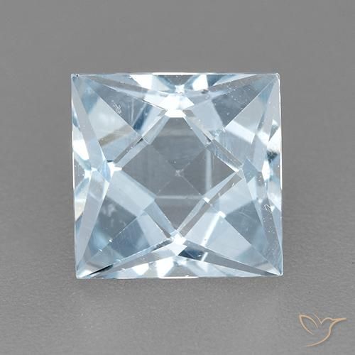 2.01ct Naturel Bleu ciel Topaze, Carré, VVS-VS