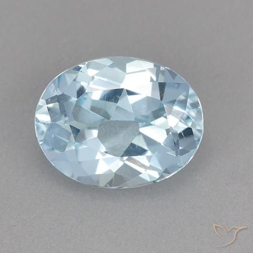 2.32ct Naturel Bleu ciel Topaze, ovale, VVS-VS