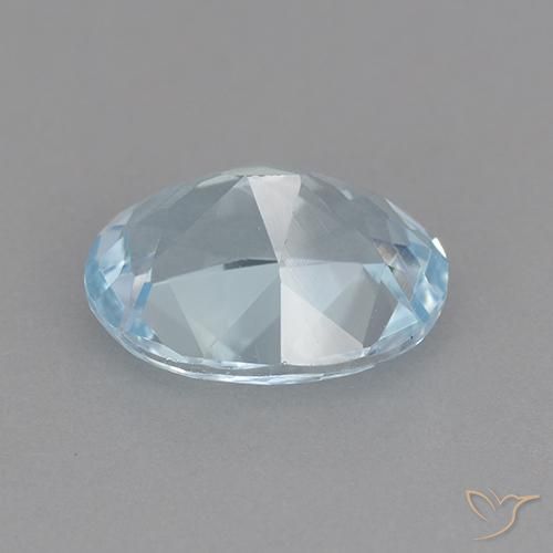 Topaze Bleu ciel naturelle ovale, 2.32 ct, VVS-VS
