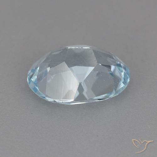 Topaze Bleu ciel naturelle ovale, 2.11 ct, VVS-VS