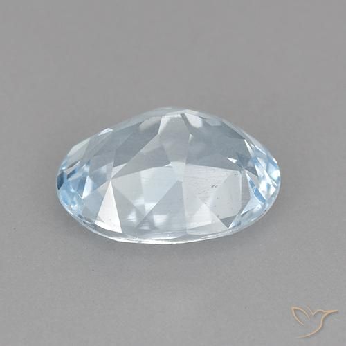 Topaze Bleu ciel naturelle ovale, 2.14 ct, VVS-VS
