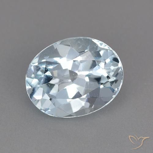2.40ct Naturel Bleu ciel Topaze, ovale, VVS-VS