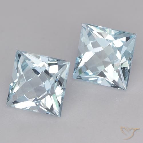 Shop natural 4.28ct Bleu ciel Topaze gems, Carré, from Brésil at GemSelect. In stock, global shipping!