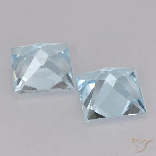 Shop natural 4.28ct Bleu ciel Topaze gems, Carré, from Brésil at GemSelect. In stock, global shipping!