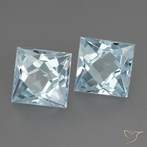 Shop natural 4.24ct Bleu ciel Topaze gems, Carré, from Brésil at GemSelect. In stock, global shipping!