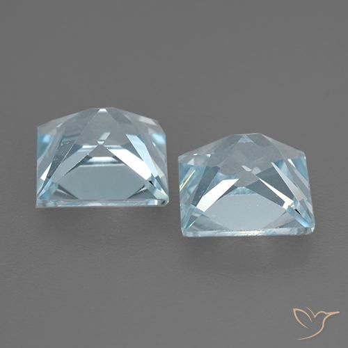Shop natural 4.24ct Bleu ciel Topaze gems, Carré, from Brésil at GemSelect. In stock, global shipping!