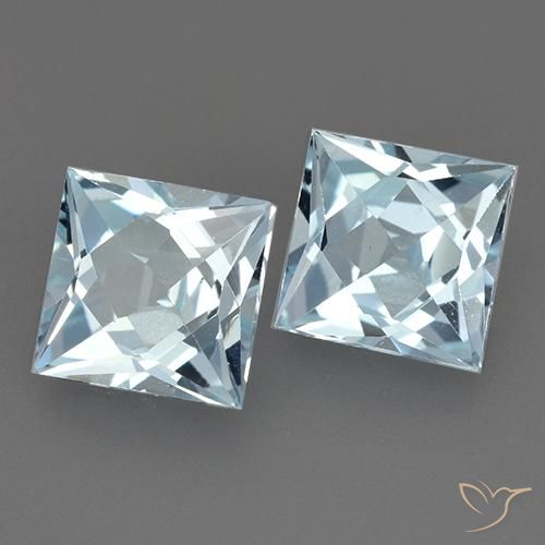 Shop natural 4.08ct Bleu ciel Topaze gems, Carré, from Brésil at GemSelect. In stock, global shipping!