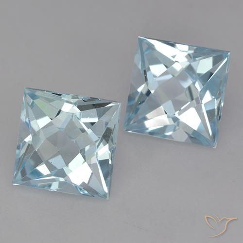 Shop natural 4.29ct Bleu ciel Topaze gems, Carré, from Brésil at GemSelect. In stock, global shipping!