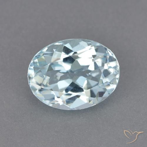2.36ct Naturel Bleu ciel Topaze, ovale, VVS-VS